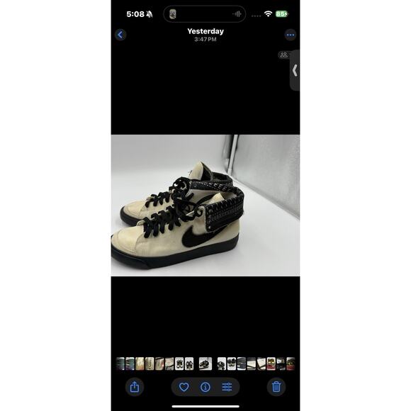 Size 7 Nike Sb Blazer High Roll 279906 “Sample Pair” BS652